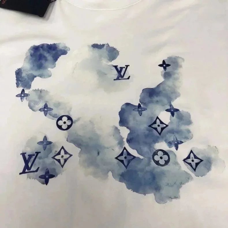 Louis Vuitton T-Shirts Short-Sleeve Crew-Neck Graphic image 4