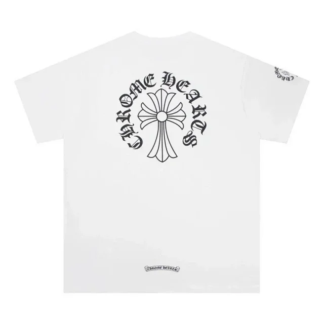 Chrome Hearts T-Shirts Graphic Cross Print Short-Sleeve product detail image 2