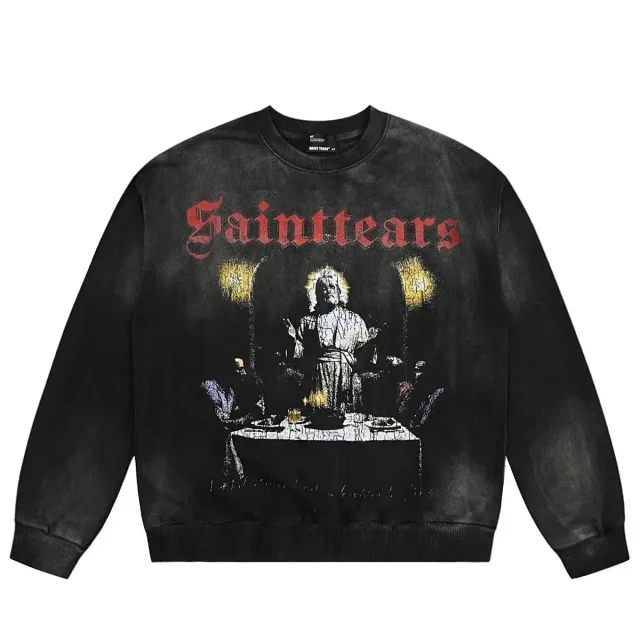 Saint Tears Hoodies & Sweatshirts Washed Graphic Print Hoodie and Sweatshirt product detail image 2