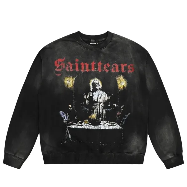 Saintears Big Ben Moon Graphic Hoodie Gray - 3