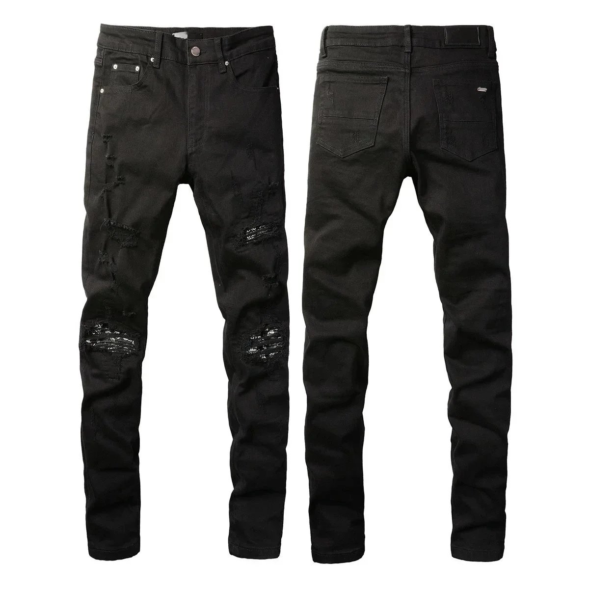 Unbranded Jeans Distressed Slim-Fit image 2