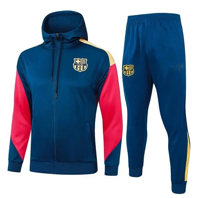 FC Barcelona Tracksuits Hooded Zip-Up Football Tracksuit product detail image 4