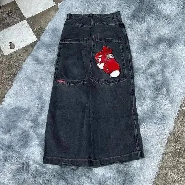 Unbranded Jeans Graphic Embroidered image 14