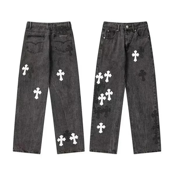 Louis Vuitton Jeans Monogram Patchwork — 35