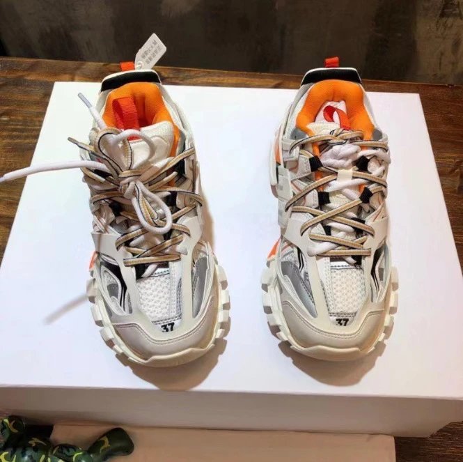 Paris TRACK 3.0-White Gray Orange