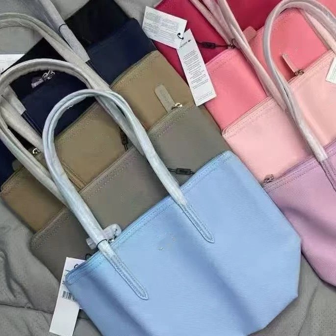 Lacoste Handbags Zip-top tote bag with long shoulder handles image 1