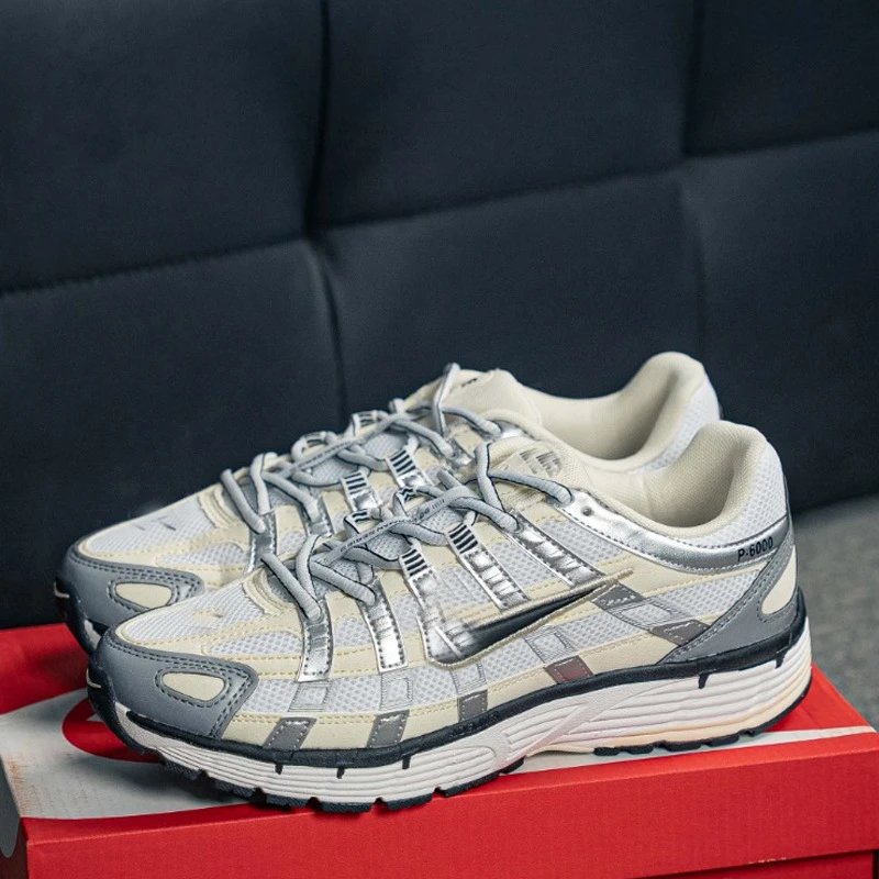 Nike P-6000 Cream Silver Grey