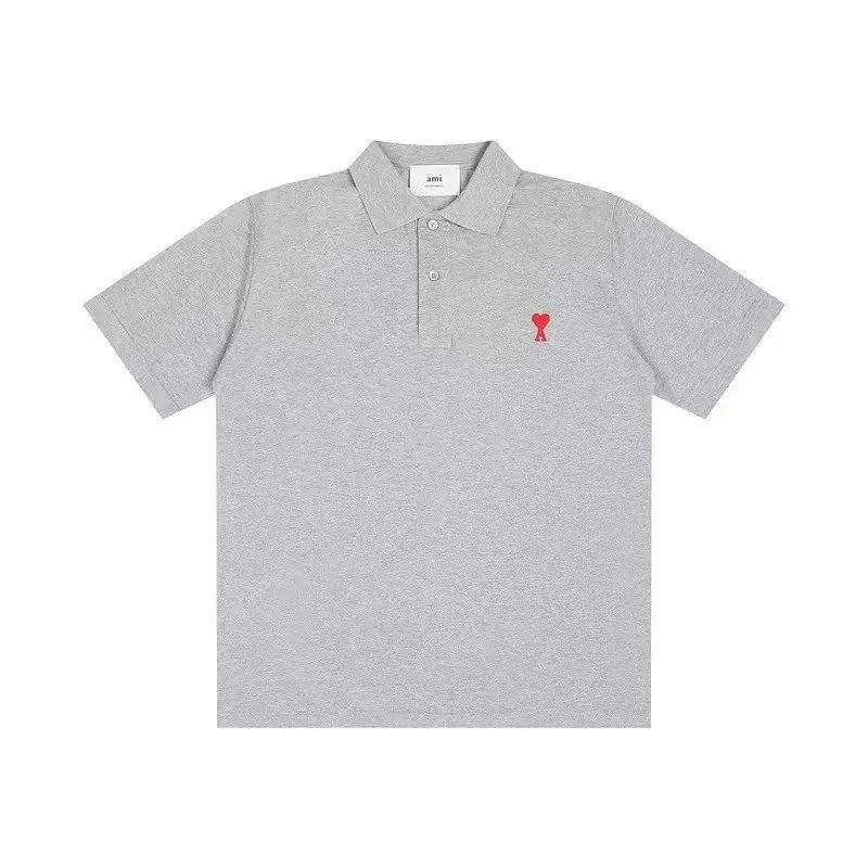Ami Paris Heart Embroidery White T-Shirt - 18
