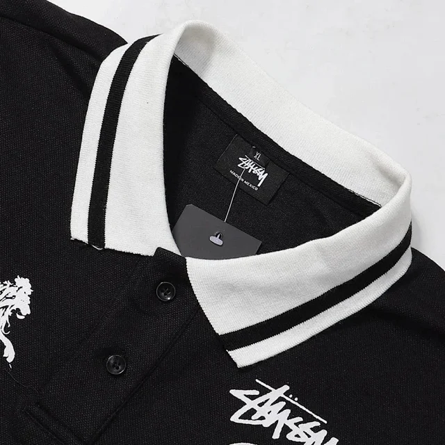 Stüssy Shirts World Tour Polo Shirt product detail image 12