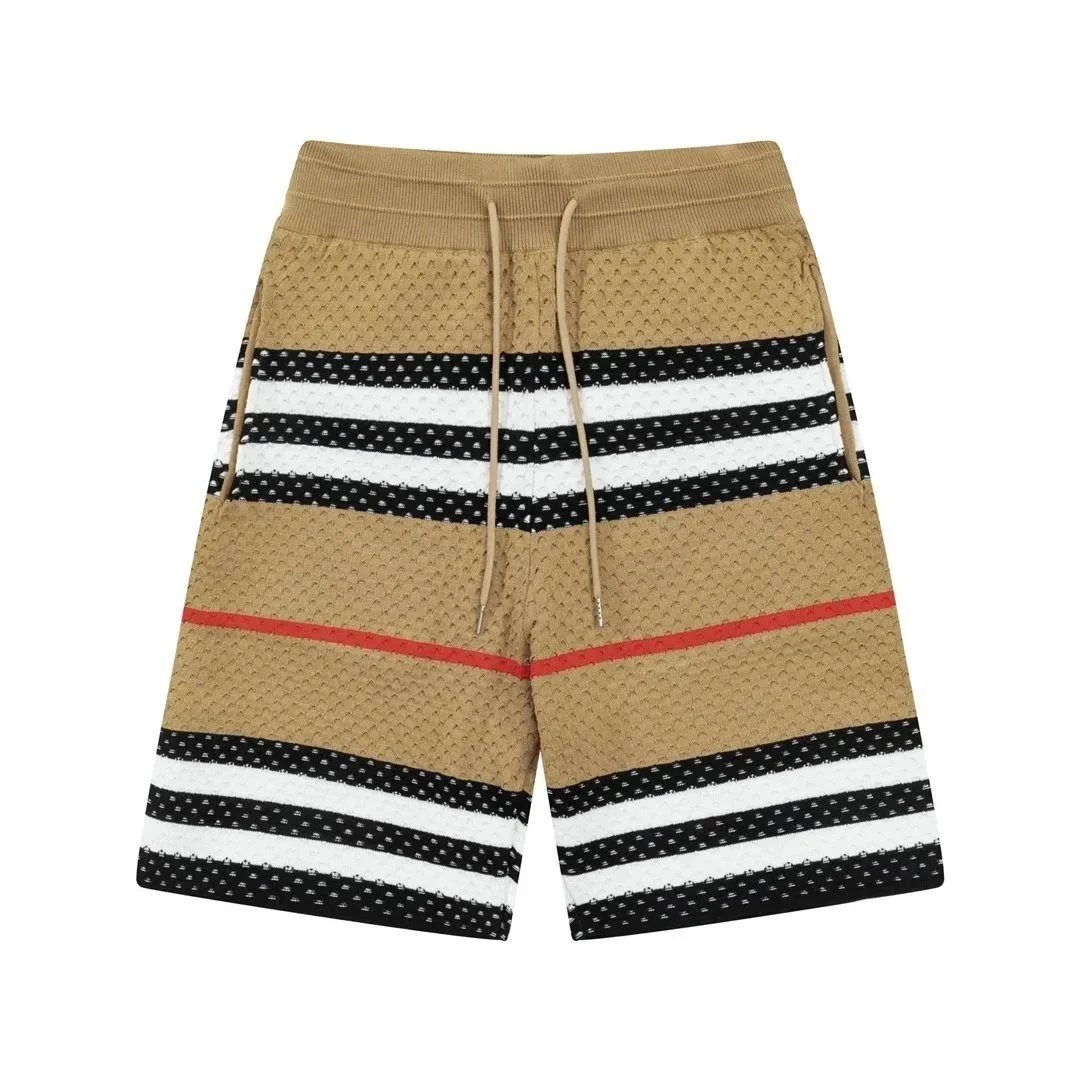 Burberry Check Print Swim Shorts Beige - 24