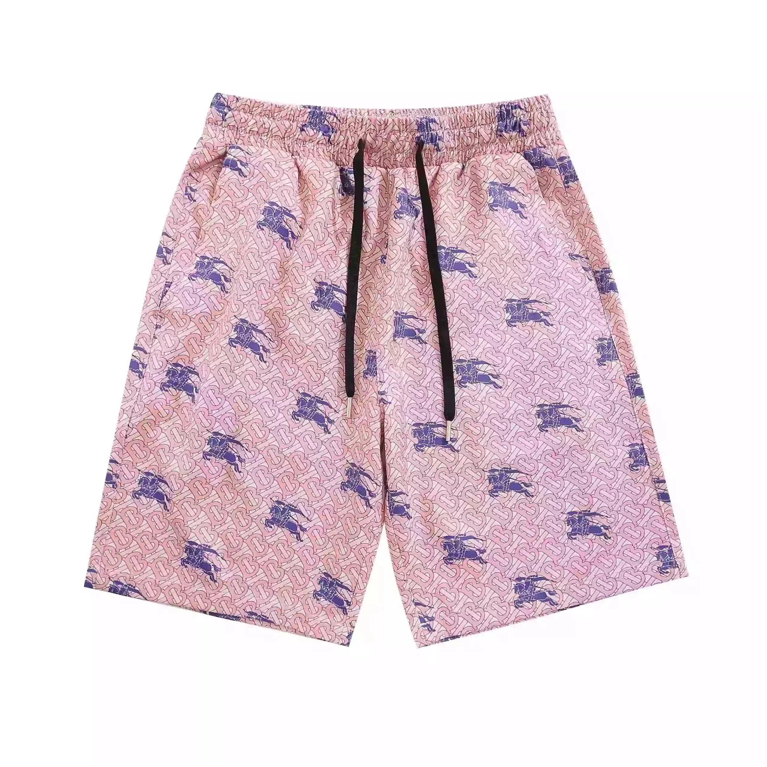 Burberry Check Print Swim Shorts Beige - 16