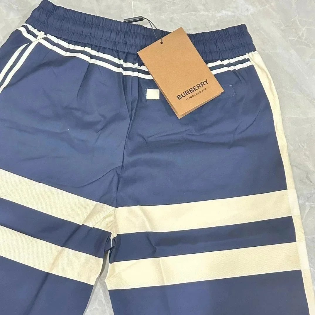 Burberry Check Print Swim Shorts Beige - 27
