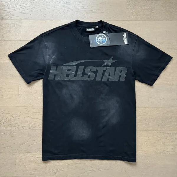 Hellstar Logo Graphic Black T-Shirt - 1