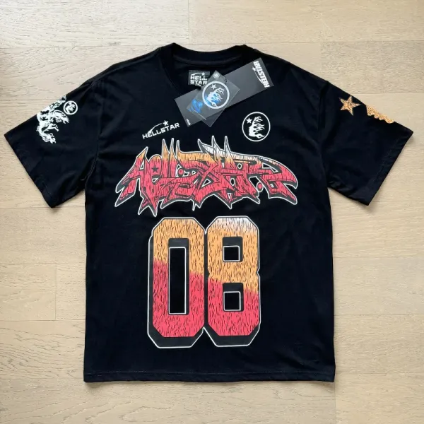 Hellstar x Hellcat Records 08 Graphic Tee Black T-Shirts - 1