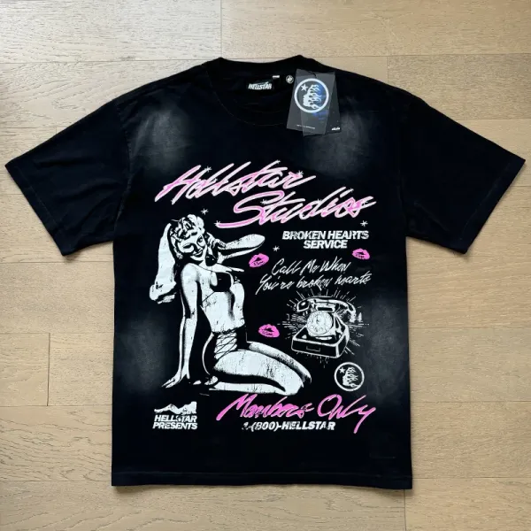 Hellstar Studios Members Only Black T-Shirt - 1