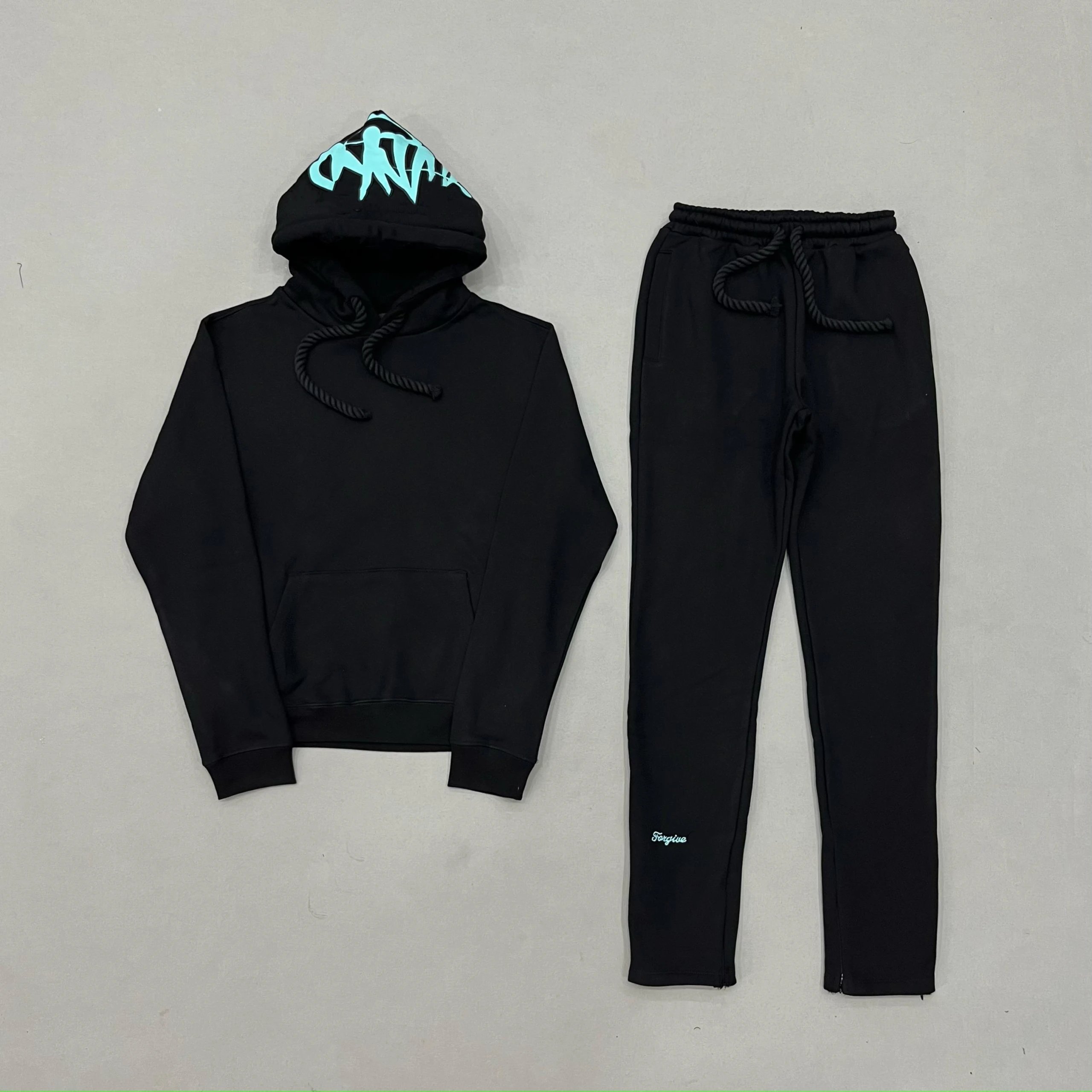 SY black/blue-Suit (hoodie + trousers)