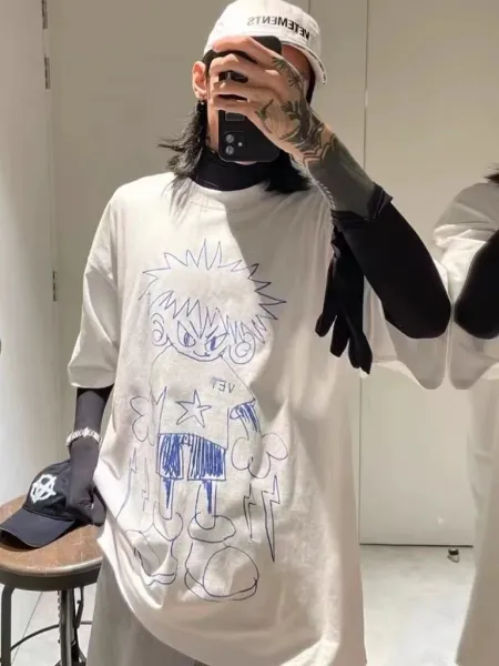 Design Vete x Limited Edition Cartoon Character White T-Shirt T-Shirts - 12