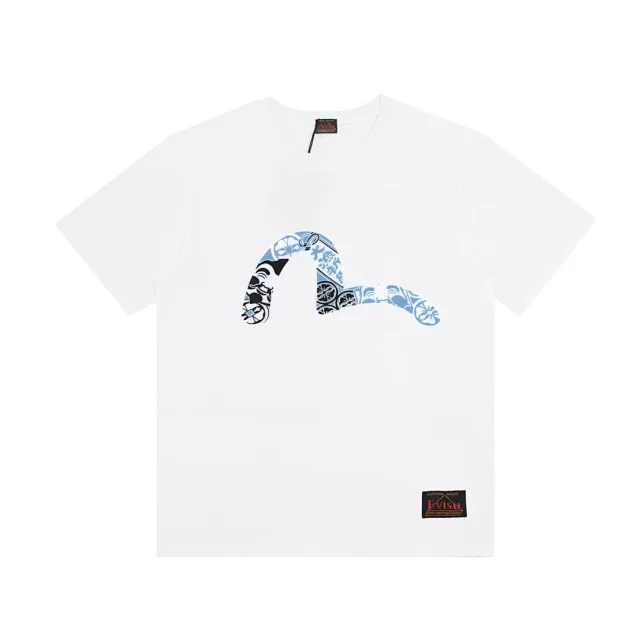 Evisu T-Shirts Short-Sleeve Seagull Logo Print T-Shirt product detail image 11