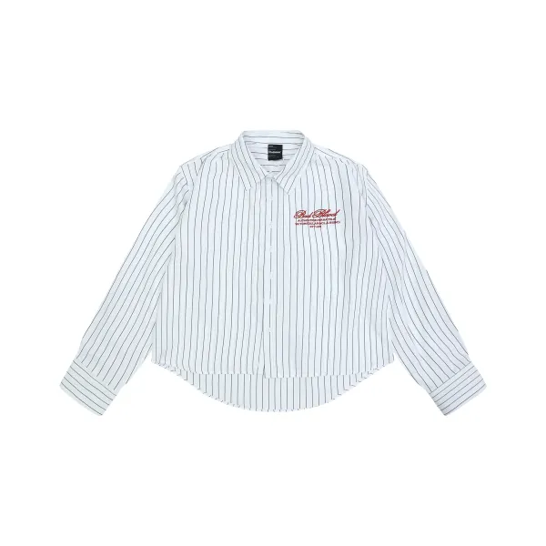 Badfriend Bad Blood Pinstripe Shirt White Shirt - 1