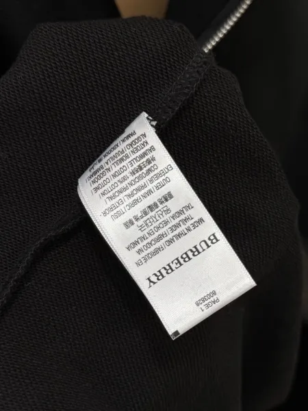 Burberry Logo Hoodie Gray Zip-Up Hoodie - 7