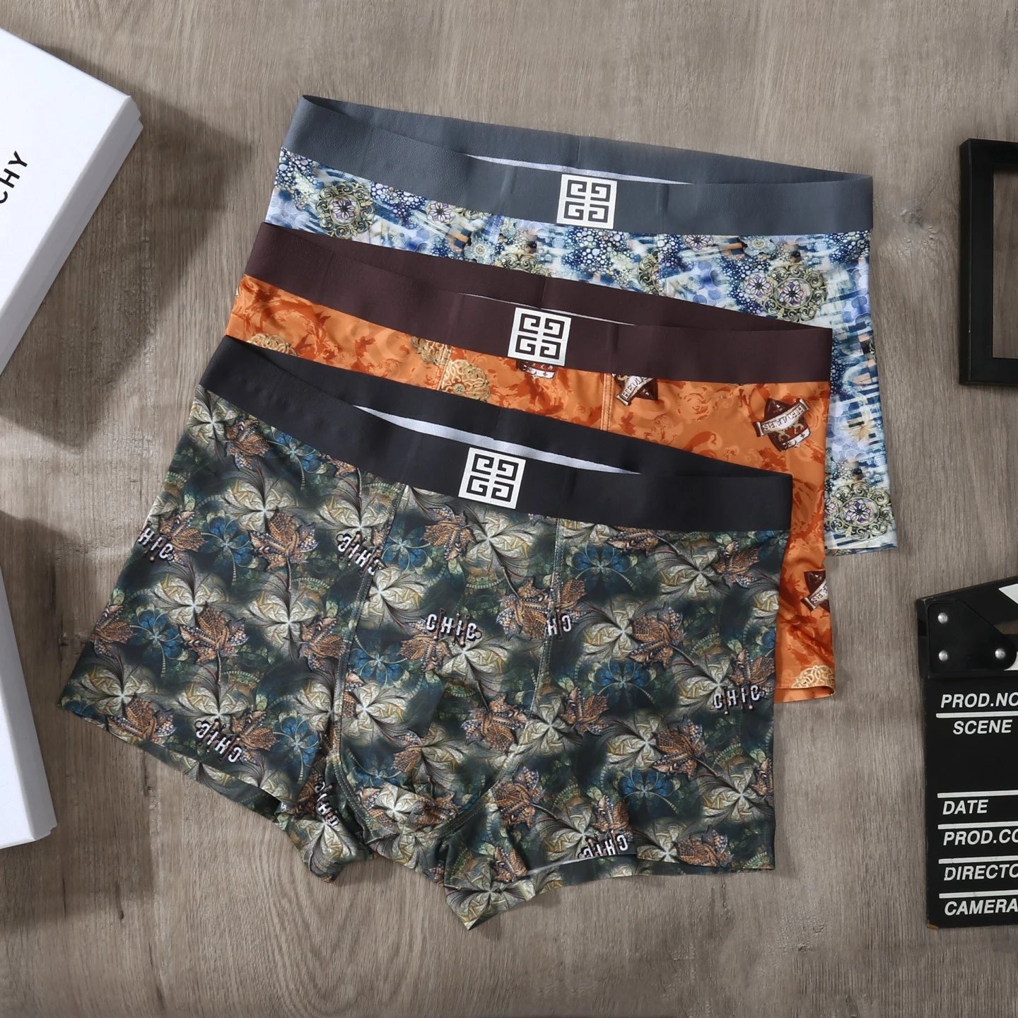 Givenchy Boxer Briefs with Crystal Detail Black, White, Mint Green Underwear - 5