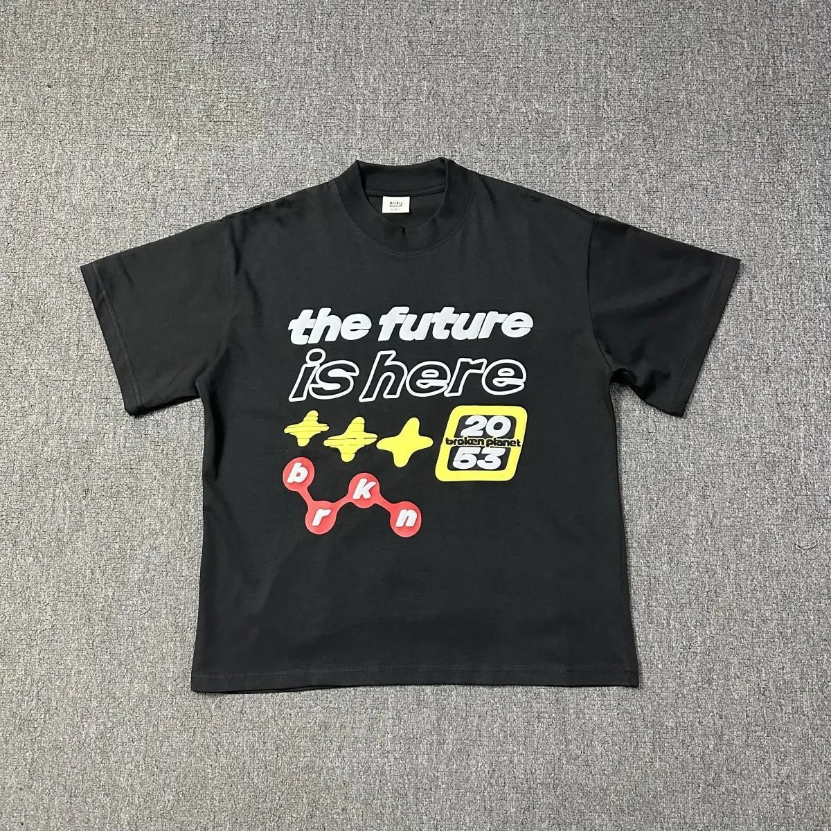 Broken Planet How Did I Get Here? Graphic T-Shirt Beige - 14