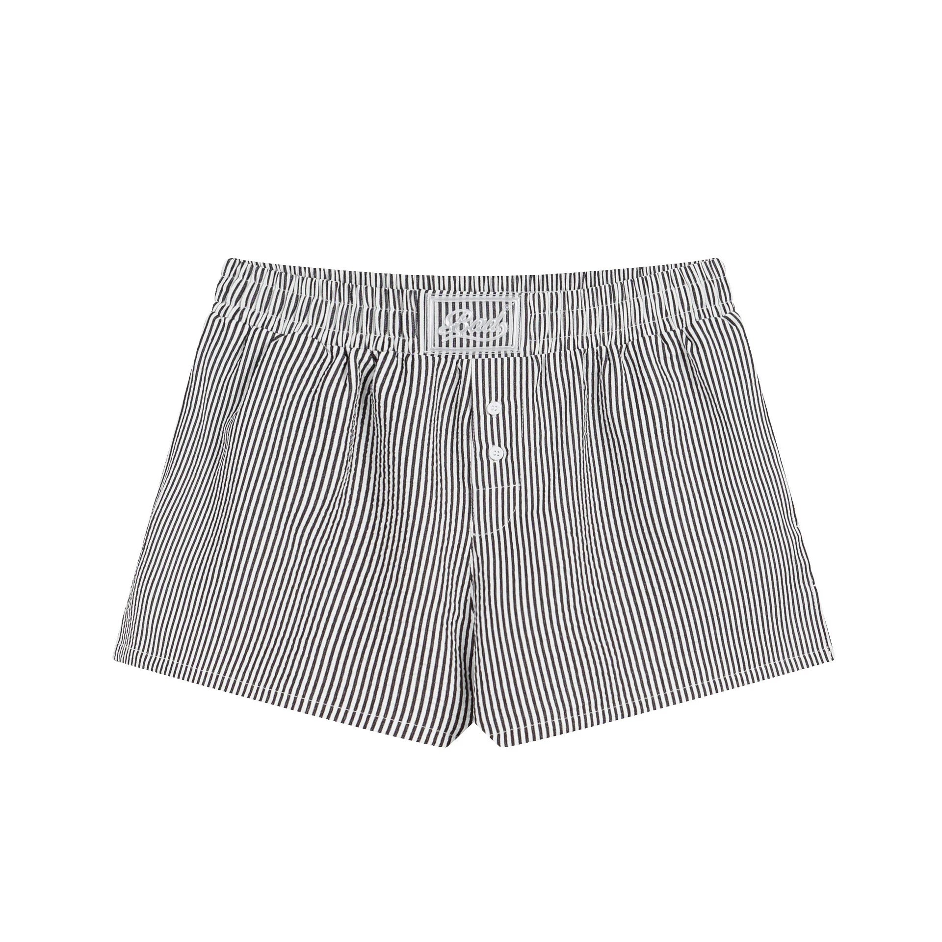 Badfriend Striped Button-Front Boxer Shorts Underwear