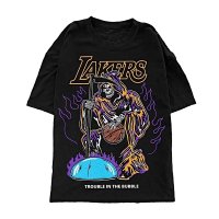 LAKERS black short-sleeved T-Shirt