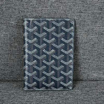Goyard Saint-Louis Passport Cover Navy Blue Card Holder - 1
