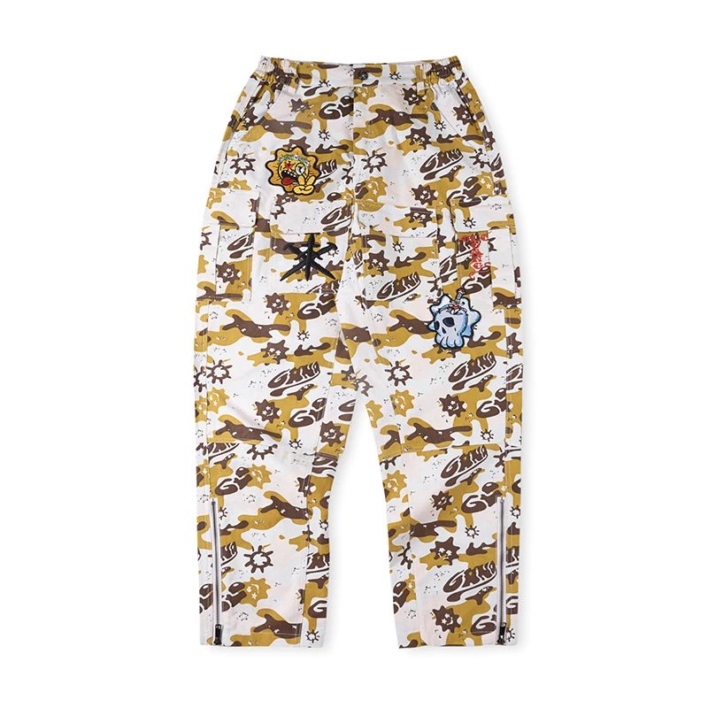 Design Camo Print Cargo Pants Multicolor Pants