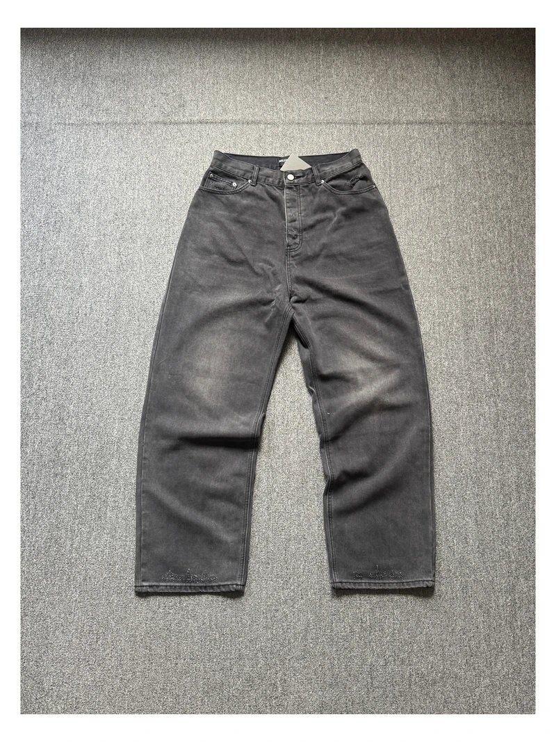 Balenciaga Winter 22 Jeans Large Baggy Coated Black
