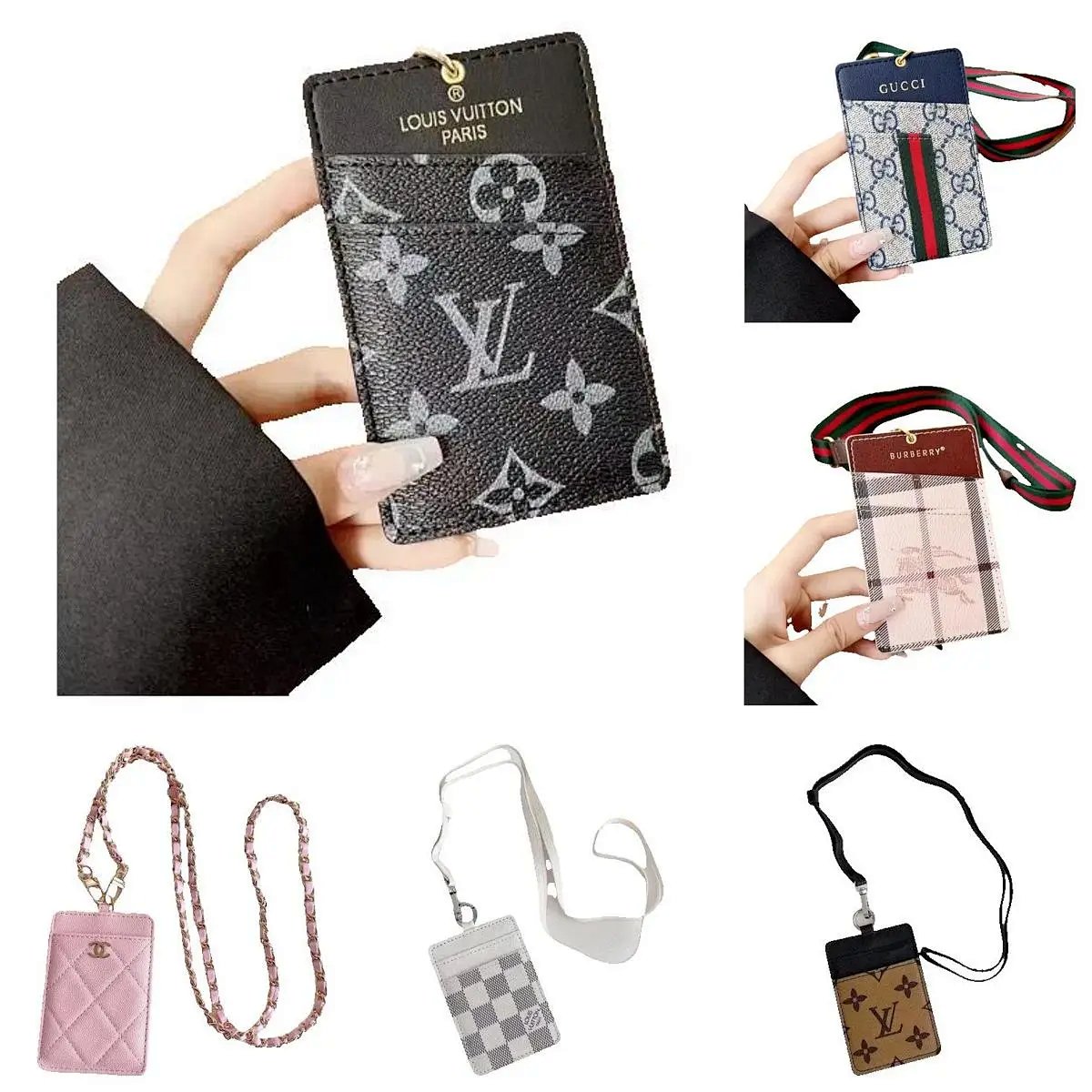 Chanel Quilted Card Holder with Chain Strap Pink Accessories product detail 2 in Litbuy spreadsheet finds