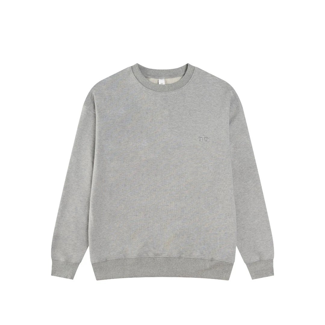 Alo Logo Graphic Black Sweatshirt Hoodie - 11