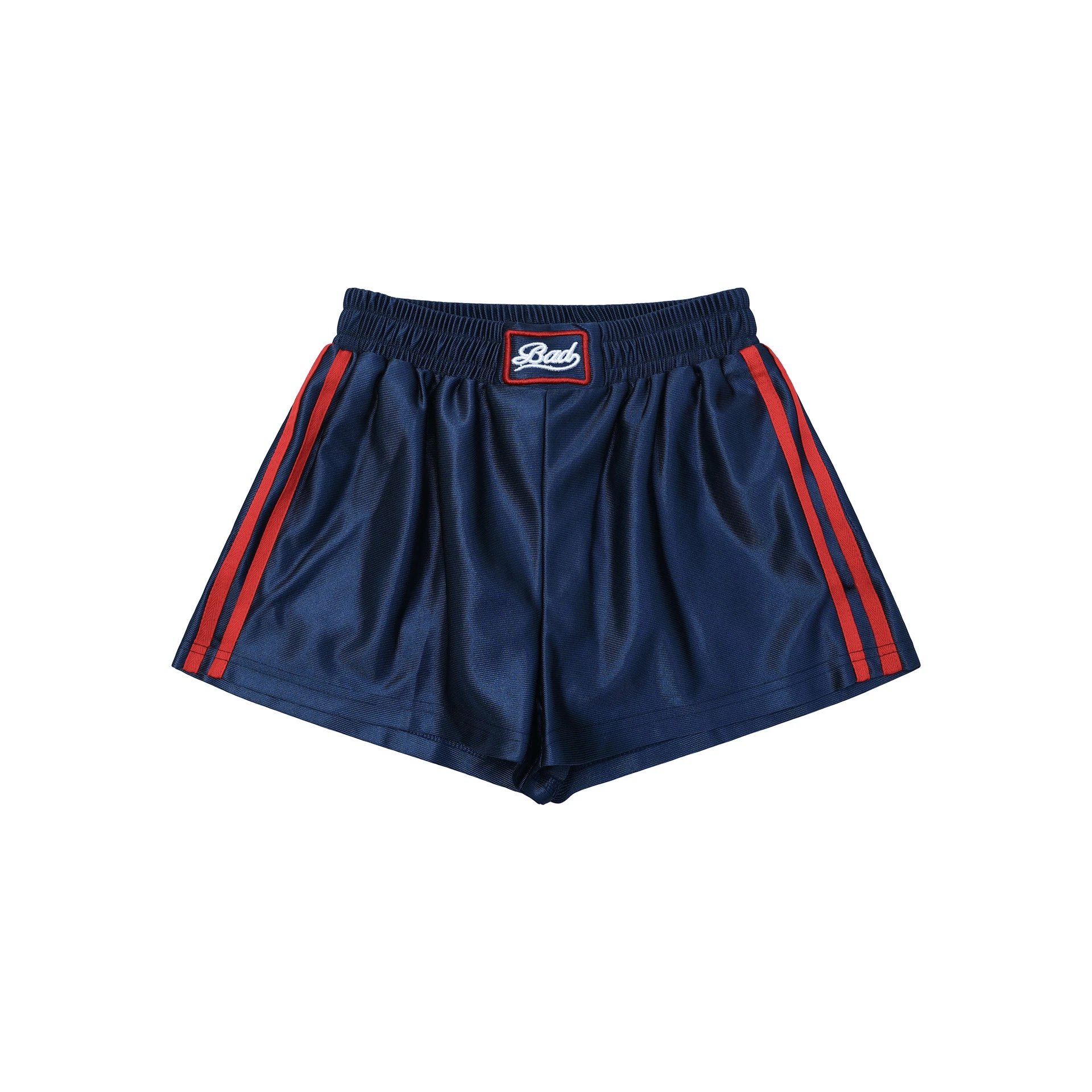 Badfriend Track Shorts Navy Red