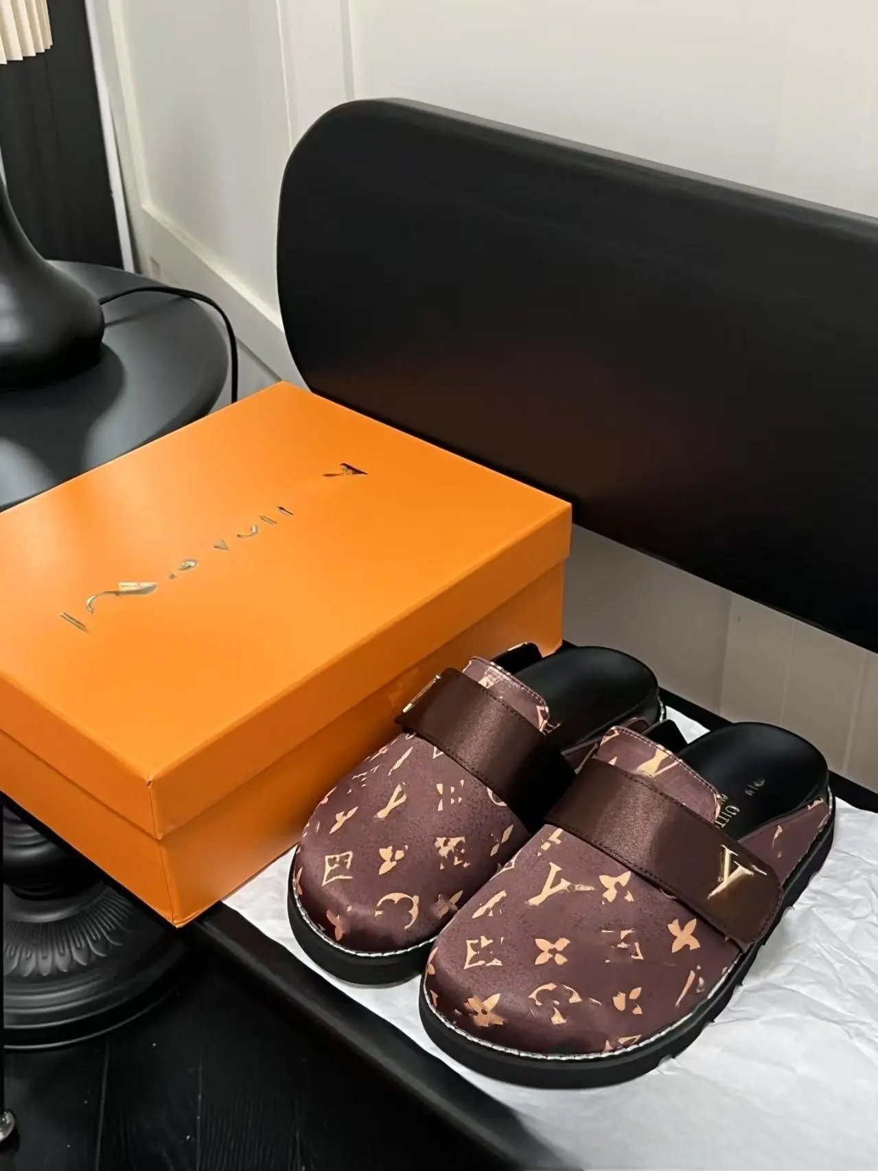 Louis Vuitton Monogram Mule Brown Slippers