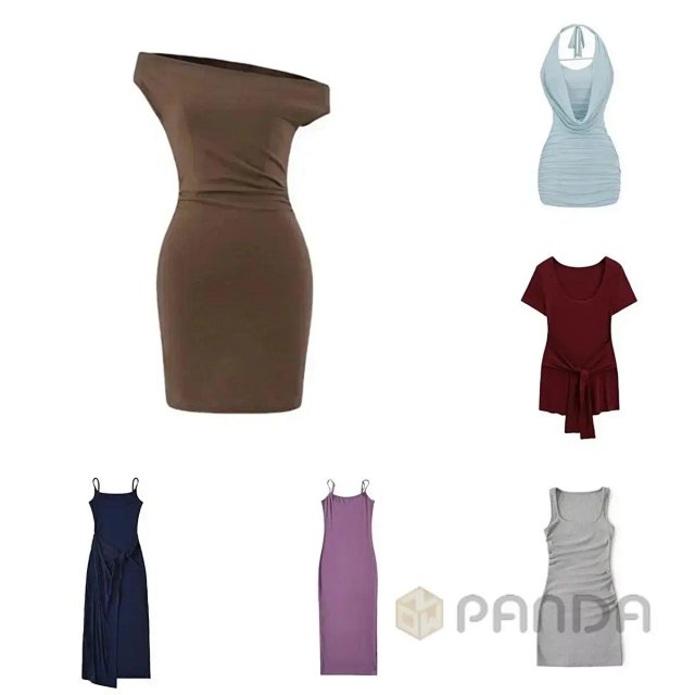 Basic Solid Color Dresses: seller detail photo 1
