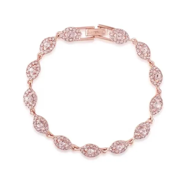 Givenchy Rose Gold Crystal Link Bracelet - 1