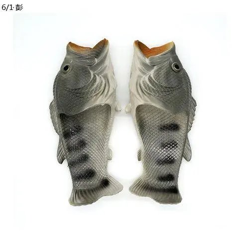 Design Fish-Shaped Slippers Blue Multicolor - 3