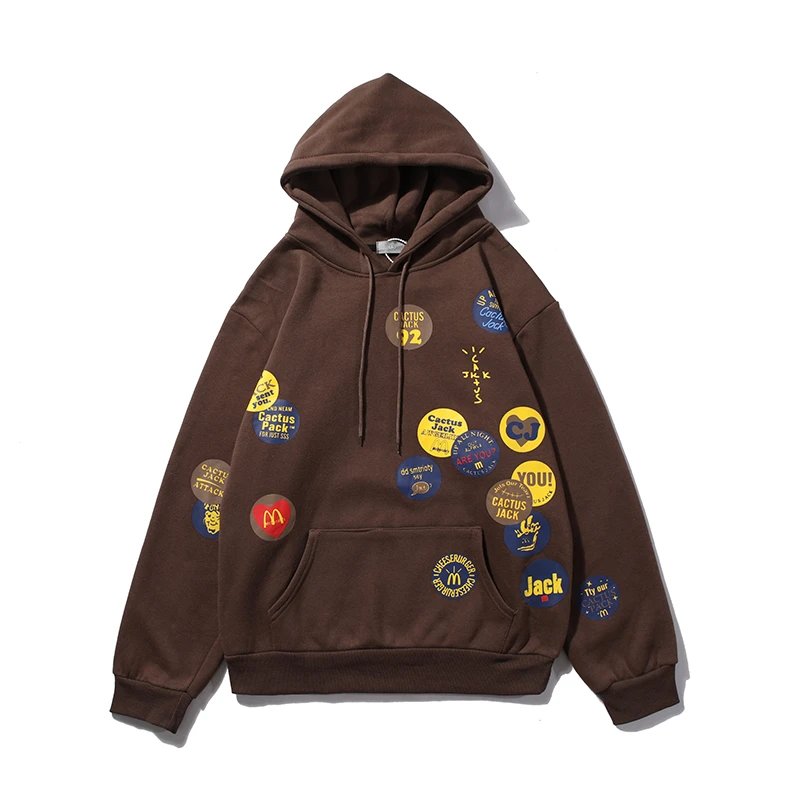 Cactus Jack Graphic Hoodie Brown - 2