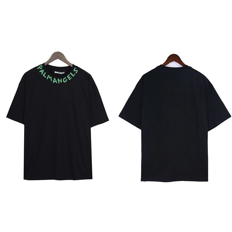 Palm Angels 217 Rue Saint-Honoré Script Logo Black T-Shirt - 14