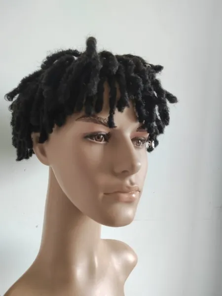 Design Synthetic Dreadlock Wig Black Curly Bob Wig Accessories - 2