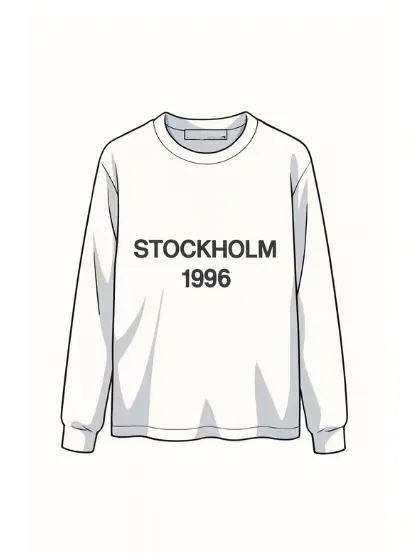 Acne Studios Stockholm 1996 Long Sleeve T-Shirt Black - 2