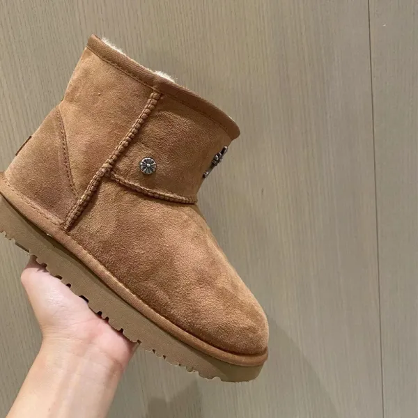 UGG Classic Mini II Chestnut Suede Boots Snow Boots - 3