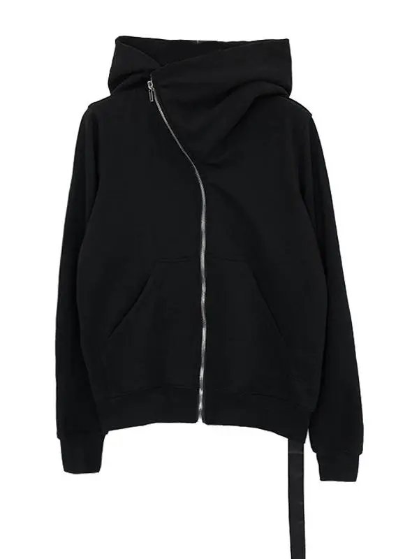 Design Asymmetrical Zip Hoodie White - 5