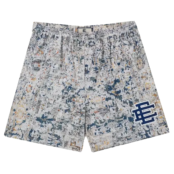 Design Acid Wash Shorts Multicolor Shorts - 5