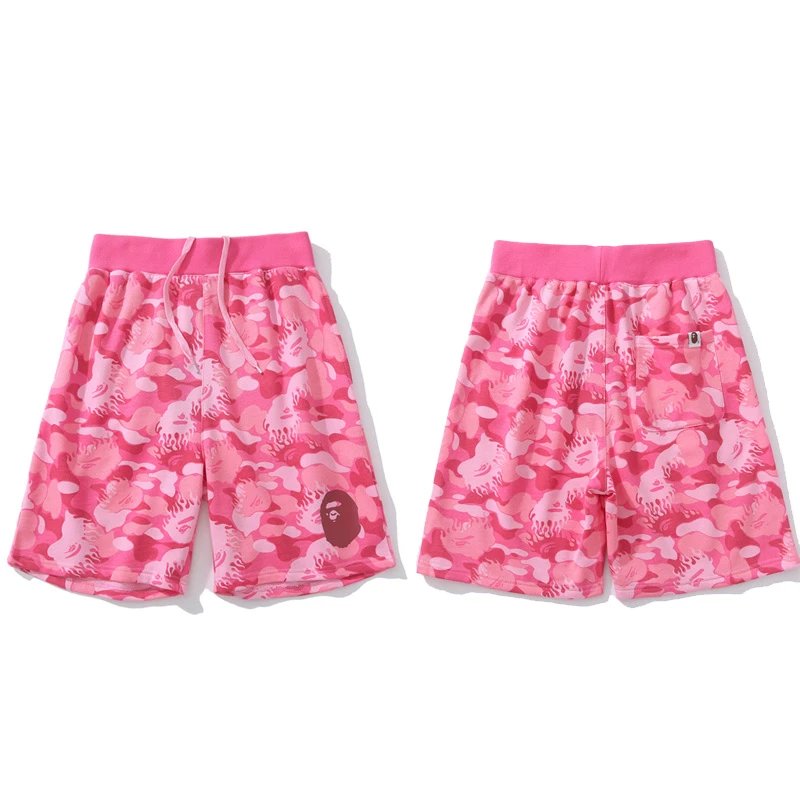 A Bathing Ape Shark Camo Shorts Black Multicolor - 12