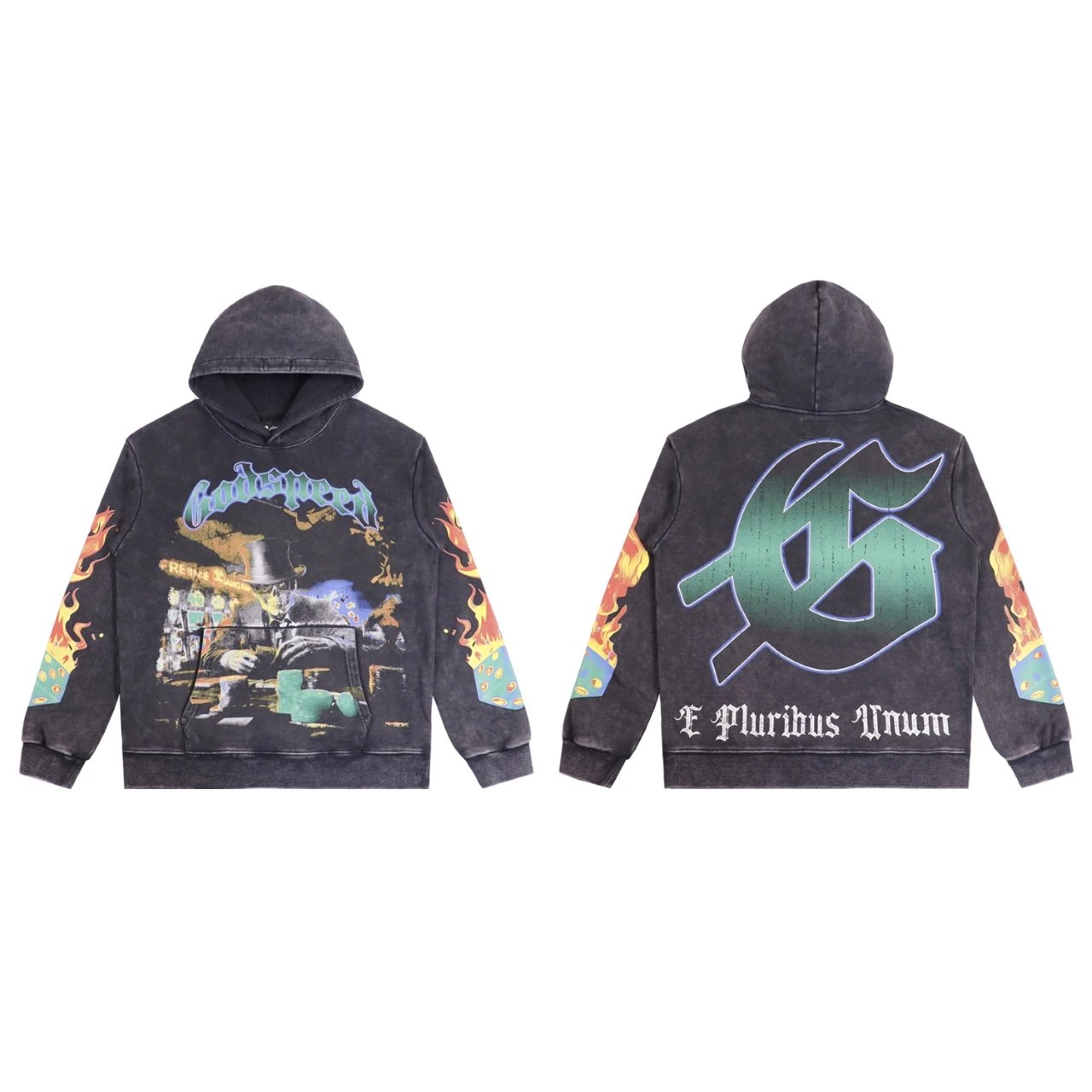Godspeed Hoodies & Sweatshirts Pullover Hoodie with Graphic Print — 0388026CPZC