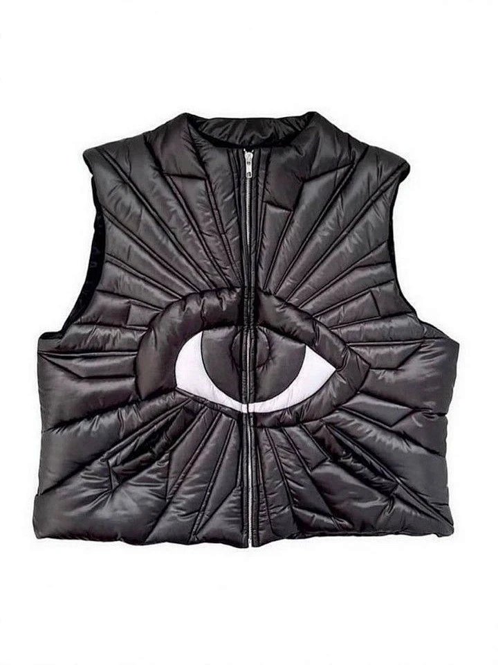 Unisex Eye-Print Padded Cotton Jacket – High Street Ins Style