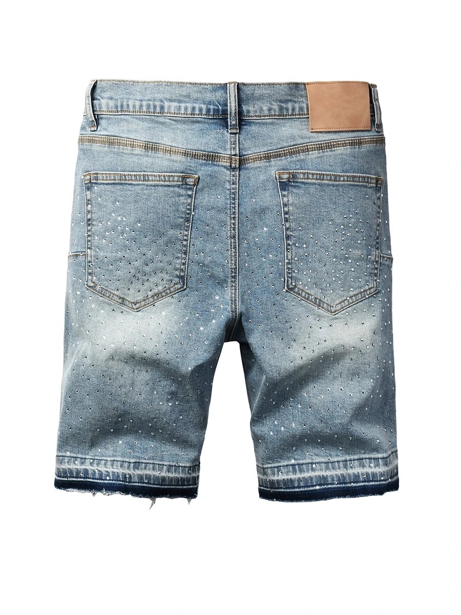 Purple Jean Shorts