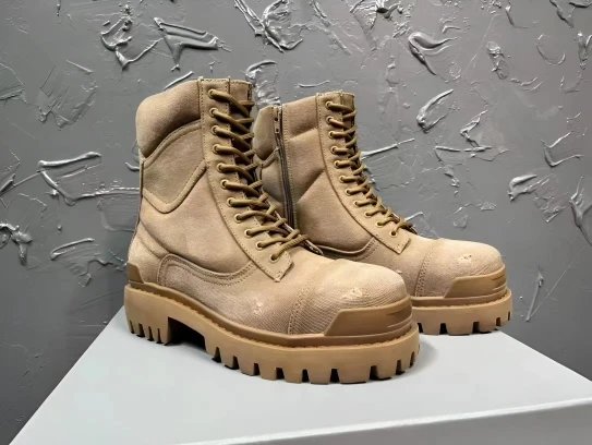 Ciaga x MCA Collaboration Combat Boots Black Boots